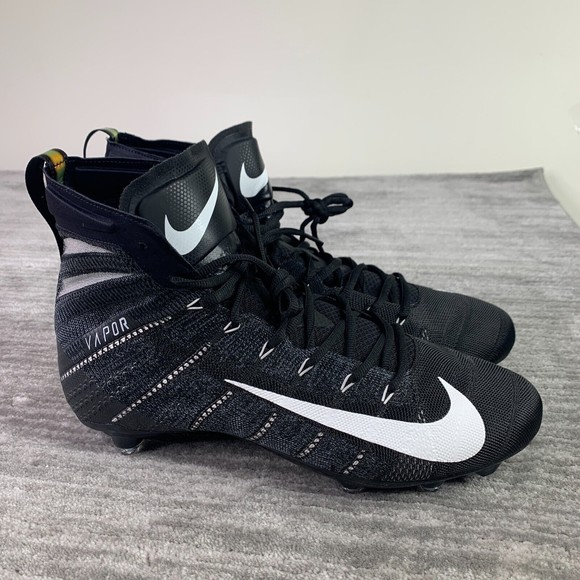 Nike Vapor Untouchable 3 Elite Flyknit Football Cleats Mens Size 12.5 BV6699-001 - Picture 1 of 8